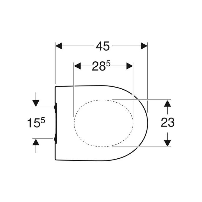 Geberit 300 Basic S8H51207000G slimseat toiletzitting met deksel wit