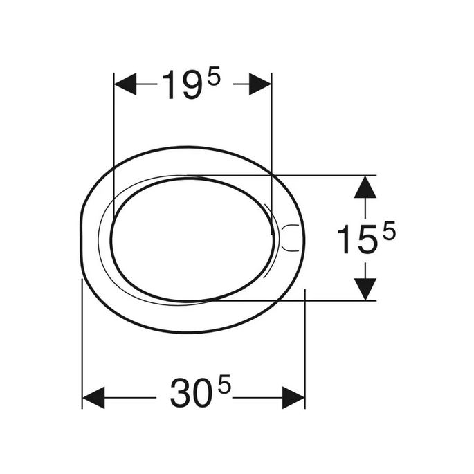 Geberit 300 Kids S8H51101020G toiletzitting (kinderzitting) zonder deksel rood *niet meer leverbaar*