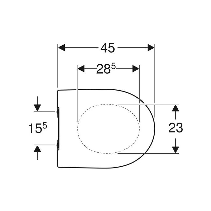 Geberit Icon 574950000 slimseat toiletzitting met deksel wit