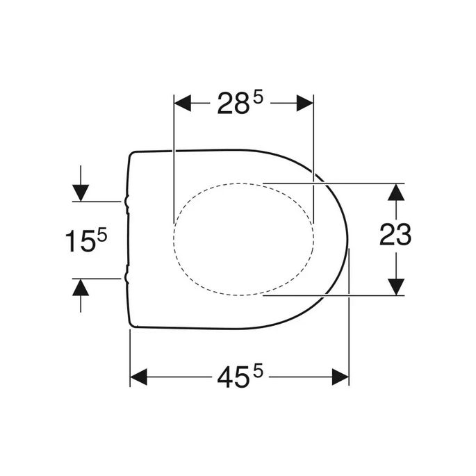Geberit Renova 573035000 toiletzitting met deksel wit *niet meer leverbaar*