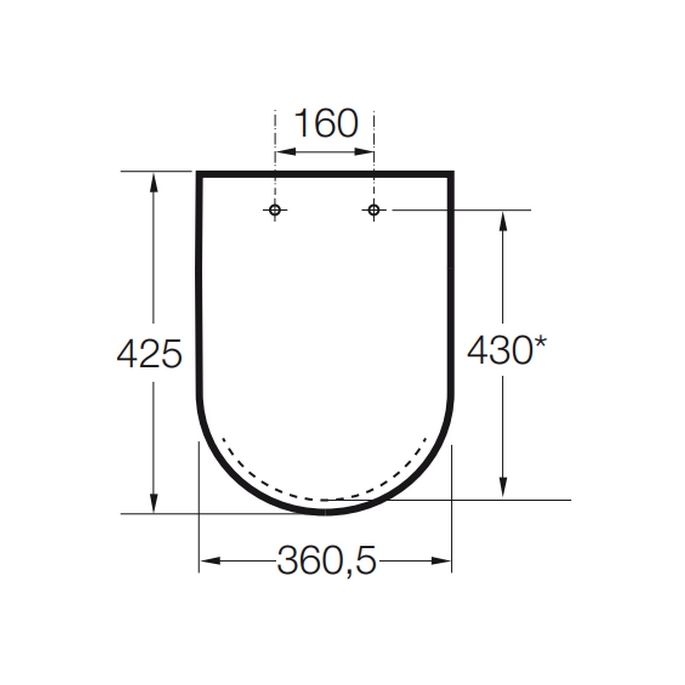 Roca Senso A801511004 toiletzitting met deksel wit