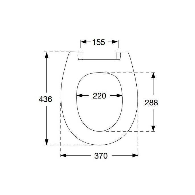 Pressalit Calmo 556000-BZ5999 toiletzitting met deksel wit met motief (OUTLET)