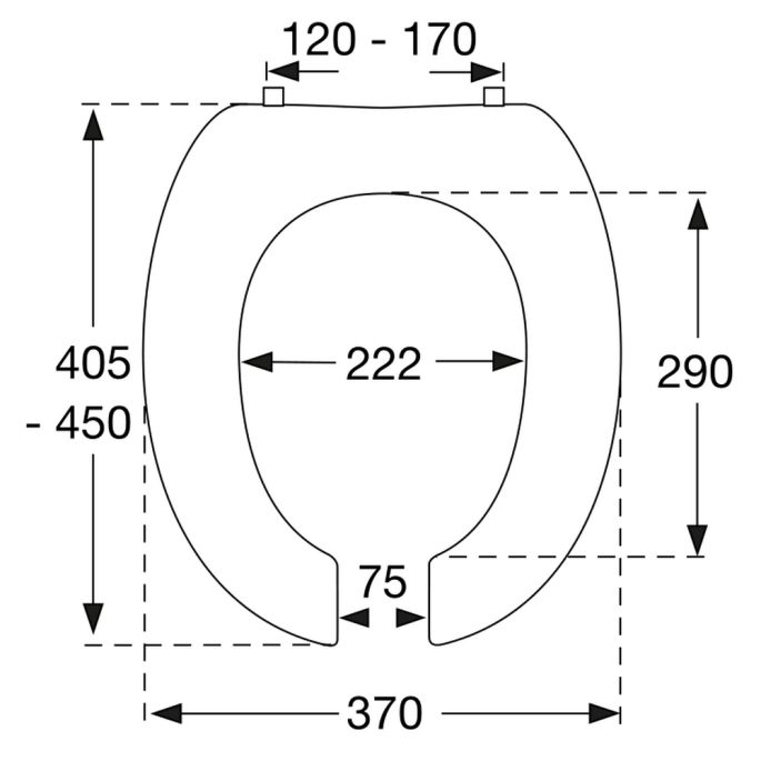 Pressalit Dania non contact R38000-D92999 toiletzitting met deksel wit