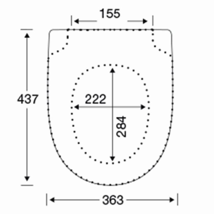 Pressalit Project 300 Pro 1194111-DH9999 toiletzitting met deksel zwart