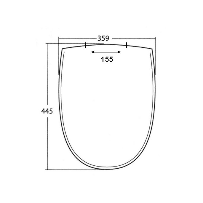 Sphinx 340 S8H5N011000 OLW-11 toiletzitting met deksel wit (OUTLET)