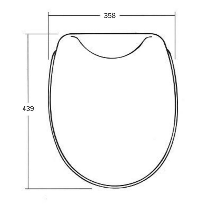 Sphinx Lotus S8H5L00R000 OLW-16 toiletzitting met deksel klassiek wit (OUTLET)