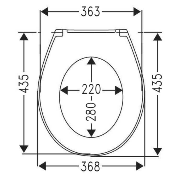 Villeroy en Boch O.Novo 8M43S101 toiletzitting met deksel wit