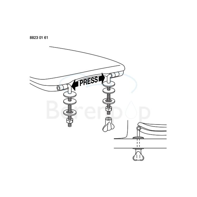 Villeroy en Boch Omnia Classic 88236109 toiletzitting met deksel pergamon *niet meer leverbaar*