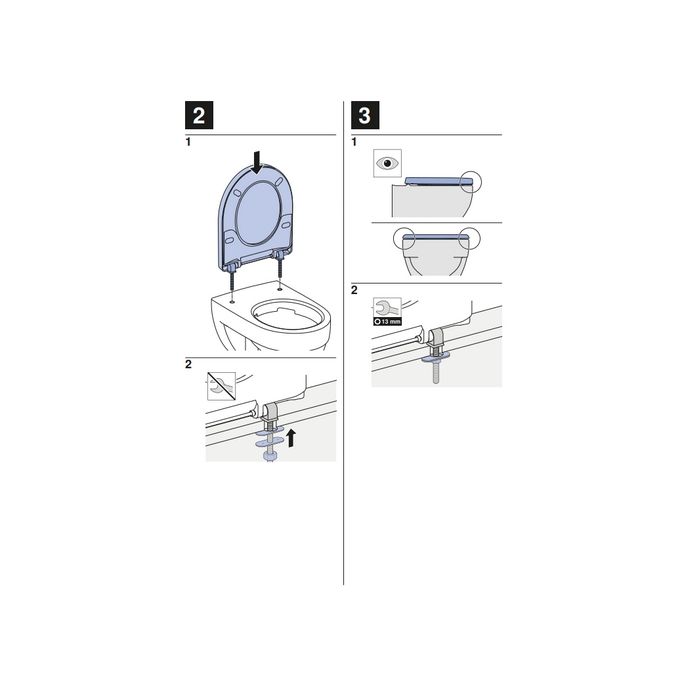Geberit 300 Comfort Square S8H51103000G toiletzitting met deksel wit *niet meer leverbaar*