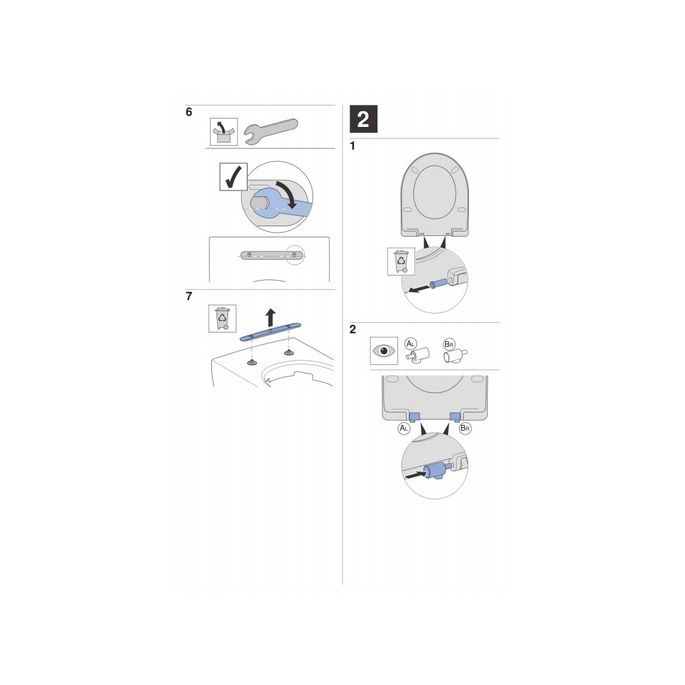 Geberit Acanto 500.605.01.2 toiletzitting met deksel wit