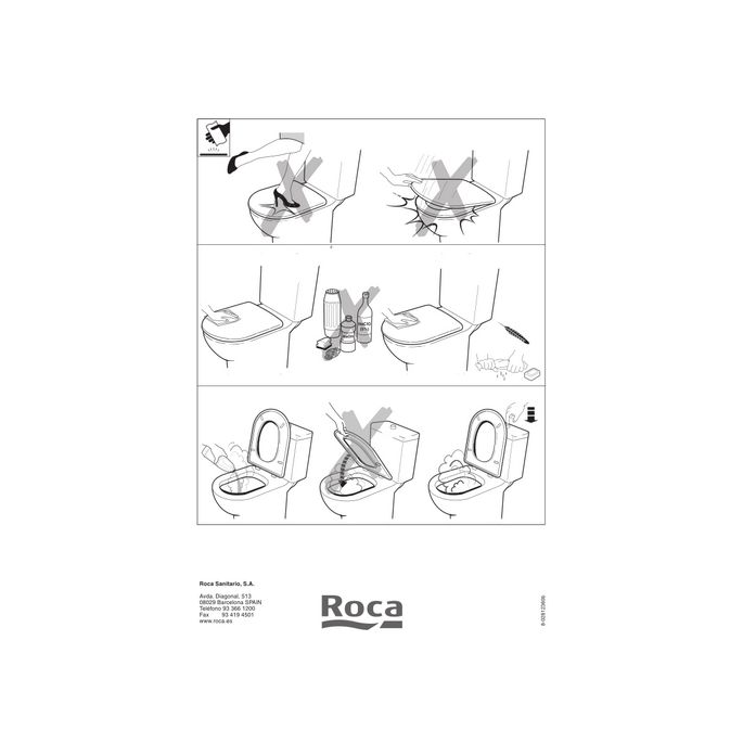 Roca Senso A801512004 toiletzitting met deksel wit
