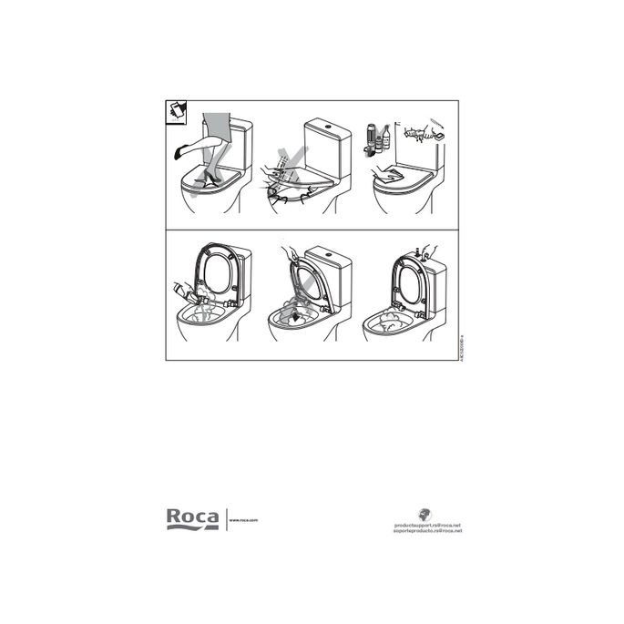 Roca The Gap A801732004 toiletzitting met deksel wit *niet meer leverbaar*