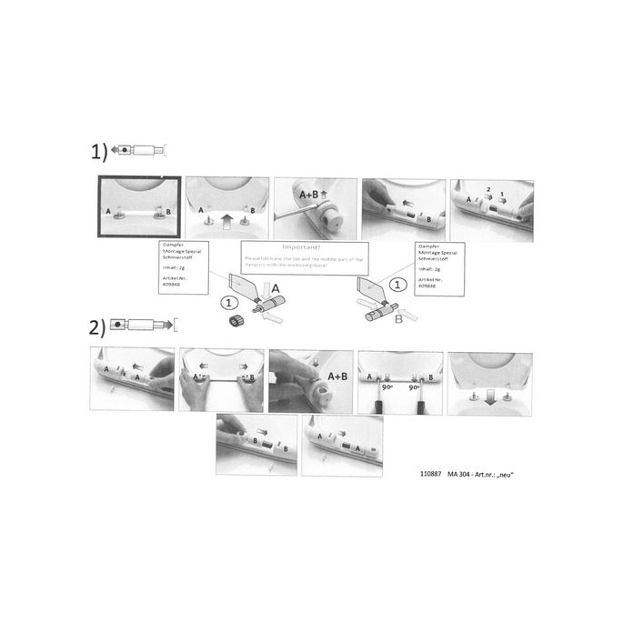 Villeroy en Boch Architectura 92211800 softclose demperset t.b.v. toiletzitting