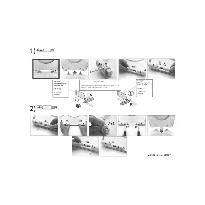 Villeroy en Boch Architectura 92216300 softclose demperset t.b.v. toiletzitting