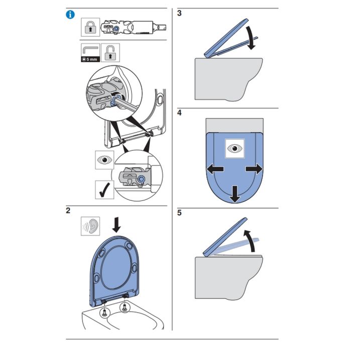 Geberit Renova 573015000 toiletzitting met deksel wit