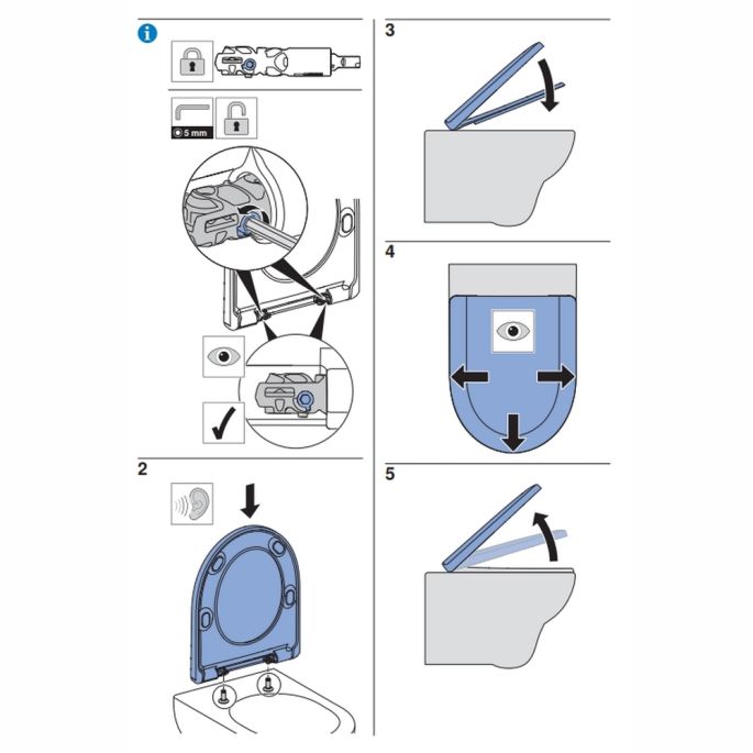 Geberit Renova 573025000 toiletzitting met deksel wit