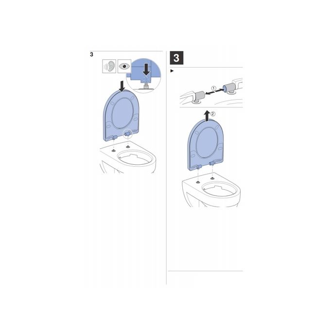 Geberit Acanto 500.605.01.2 toiletzitting met deksel wit