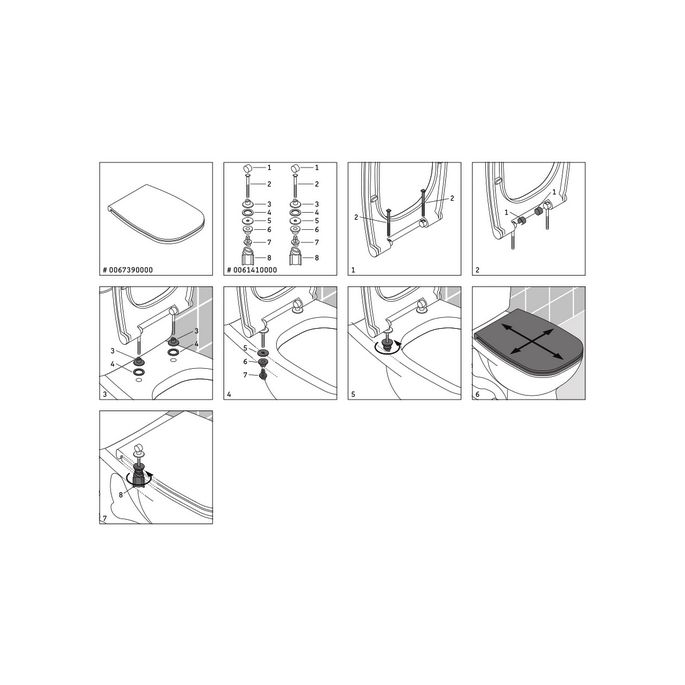 Duravit D-Code 0067390000 toiletzitting met deksel wit