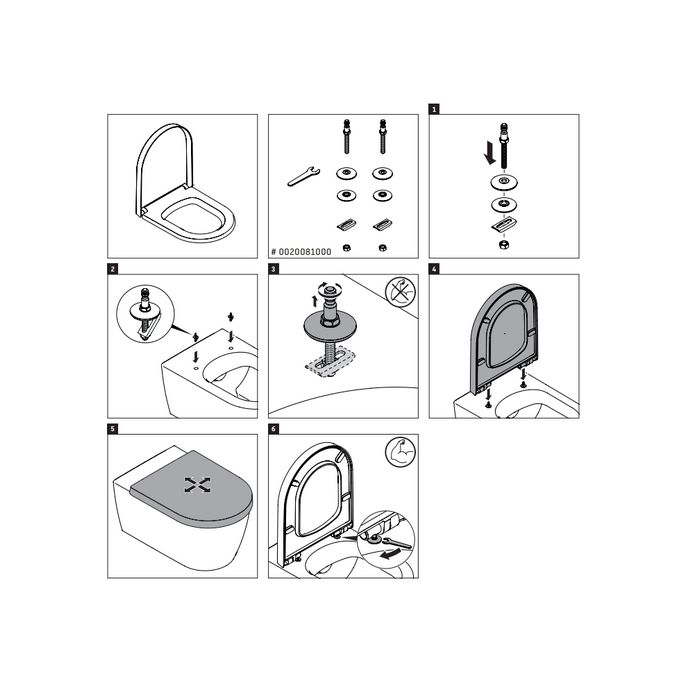 Duravit ME by Starck compact 0020190000 toiletzitting met deksel wit