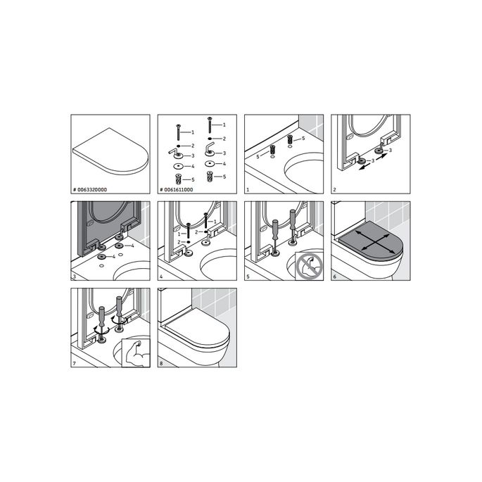 Duravit Starck 2 0063320000 toiletzitting met deksel wit