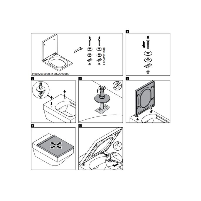 Duravit Vero Air 0022010000 toiletzitting met deksel wit