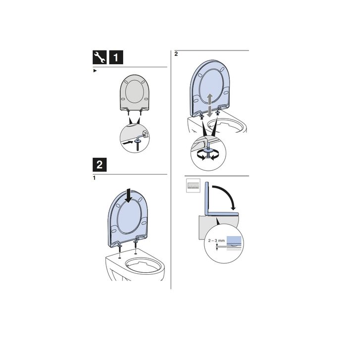 Geberit 300 Basic S8H51107000G toiletzitting met deksel wit