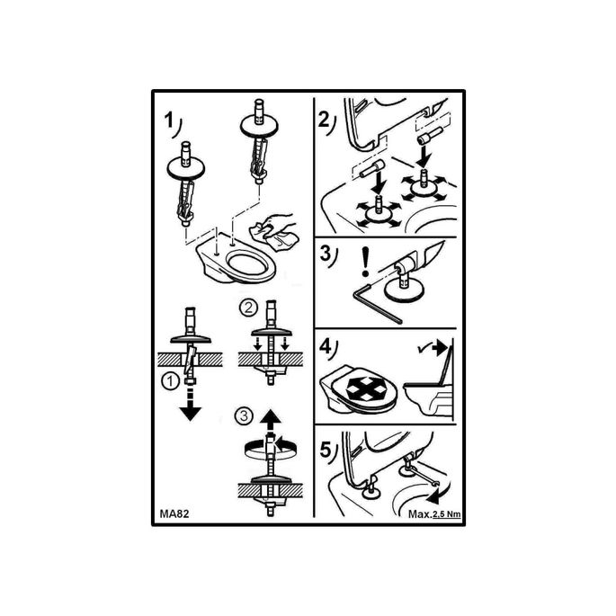 Ideal Standard Contour 21 Schools S453301 toiletzitting met deksel wit