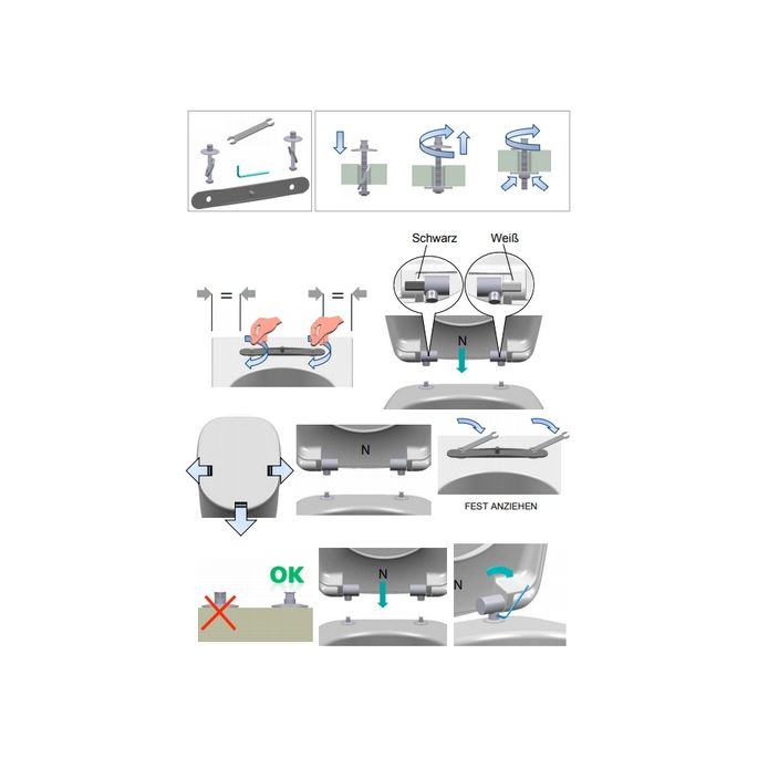 Ideal Standard Softmood T2326BJ set van 2 scharnieren chroom (vanaf 01/09/2012) *niet meer leverbaar*