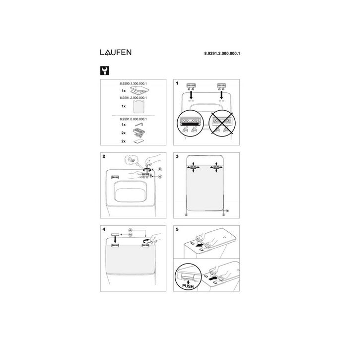 Laufen Il Bagno Alessi dOt 8929023000001 toiletzitting met deksel wit *niet meer leverbaar*