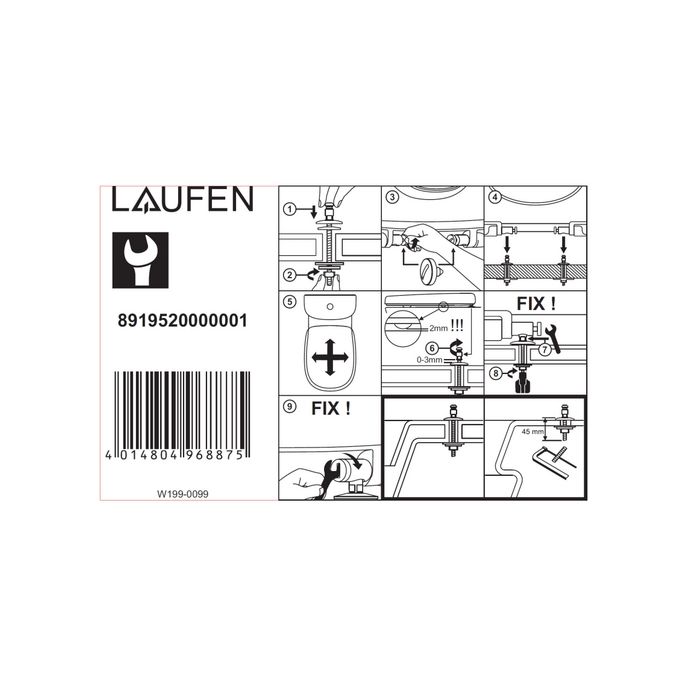 Laufen Pro 8919503000031 toiletzitting met deksel wit