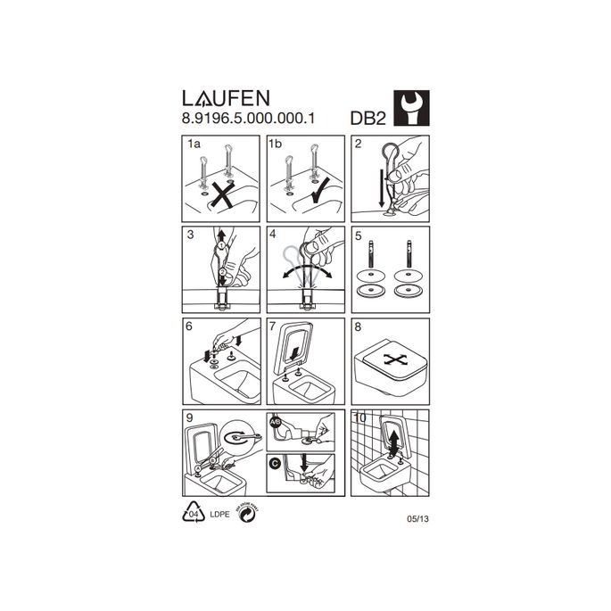 Laufen Pro S 8919610000001 toiletzitting met deksel wit