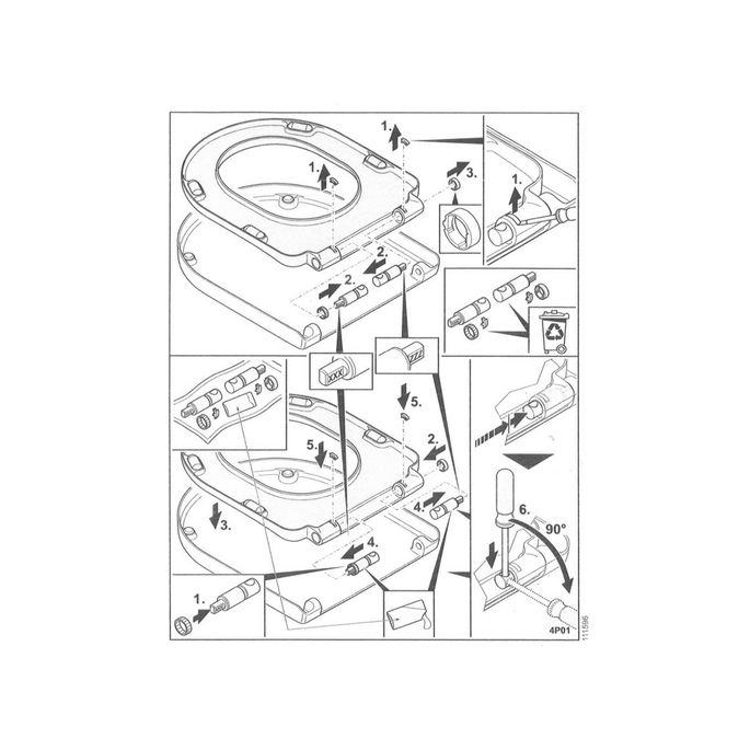 Villeroy en Boch Architectura 92211800 softclose demperset t.b.v. toiletzitting