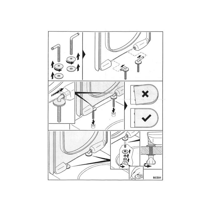Villeroy en Boch Century - Hommage 92204861 set vaste scharnieren chroom