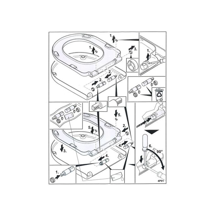 Villeroy en Boch Subway 2.0 - Vivia 92213900 softclose demperset t.b.v. toiletzitting