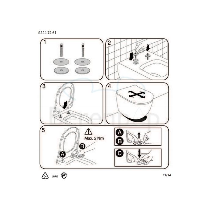 Villeroy en Boch Subway 2.0 Slimseat 9M78S1R2 toiletzitting met deksel wit (Star White CeramicPlus) *niet meer leverbaar*