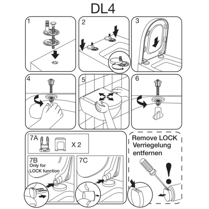 Pressalit Chilli DL4999 verstelbaar scharnier, standaard montage chroom (set van 2)