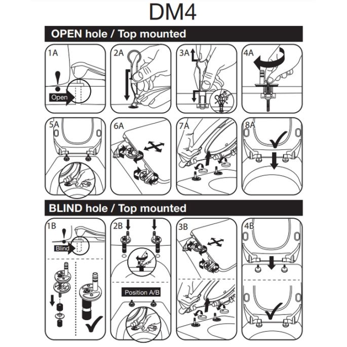 Pressalit Connexion 1134011-DM4999 toiletzitting met deksel wit polygiene