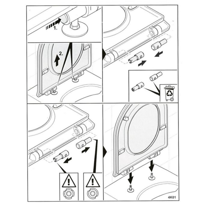 Villeroy en Boch 92232900 softclose demperset t.b.v. toiletzitting