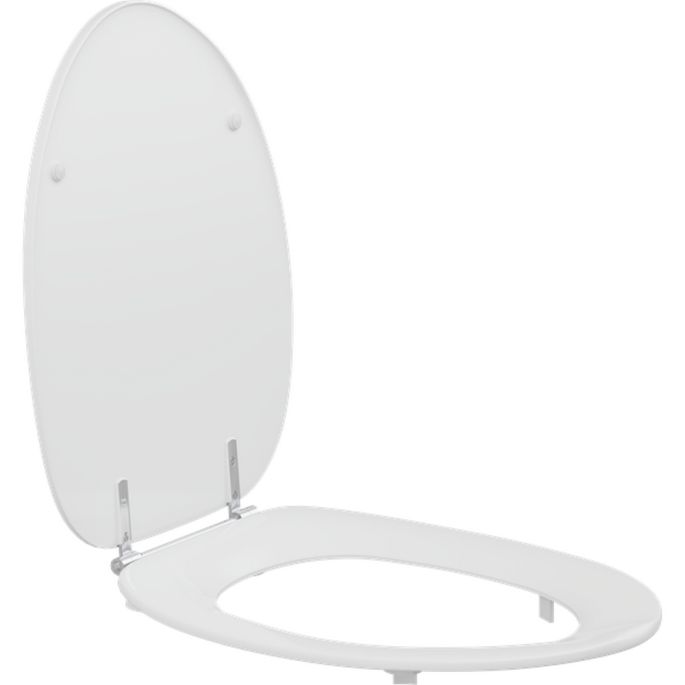 Pressalit Dania R37000-D92999 toiletzitting met deksel wit
