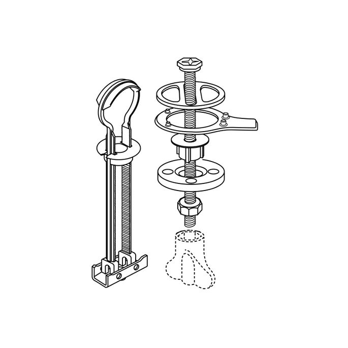 Pressalit Projecta D Solid Pro 1008011-DG4925 toiletzitting met deksel wit polygiene