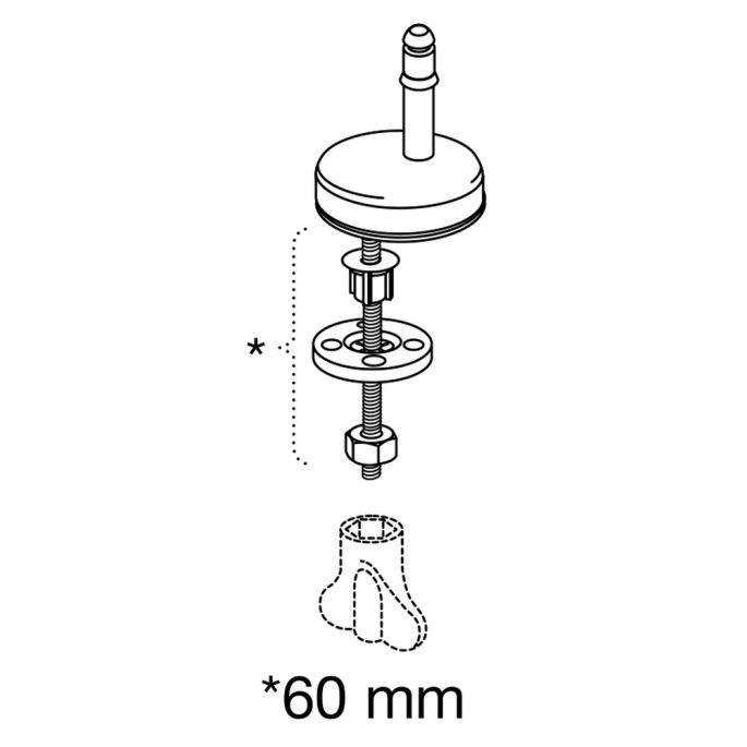 Pressalit Basic Line - D300 1100000-D7499913 toiletzitting met deksel wit