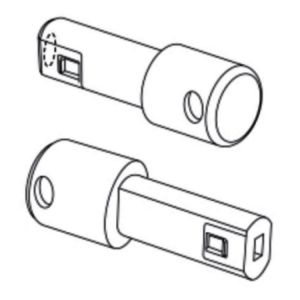 Pressalit A9324 soft close damper set for toilet seat