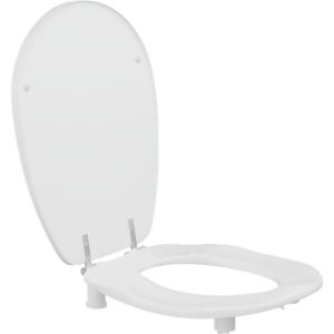 Pressalit Ergosit R20000 toiletzitting 50mm verhoogd met deksel wit