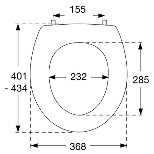 toiletzitting Pressalit 3000 toiletzitting met deksel wit