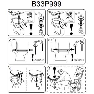 Pressalit Magnum 104000-B33999 toiletzitting met deksel wit