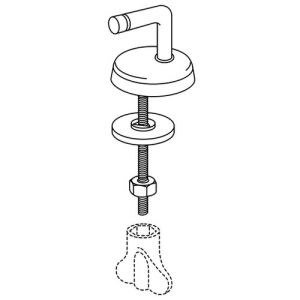 Pressalit BB5P999 Pinocchio set verstelbare scharnieren chroom
