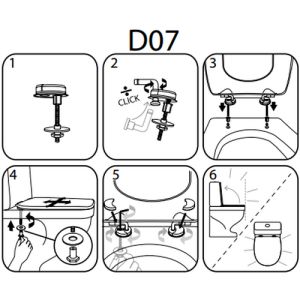 Pressalit 2000 124000-D07999 toiletzitting met deksel wit