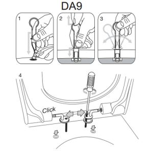 Pressalit 300+ 776000-DA9999 toiletzitting met deksel wit
