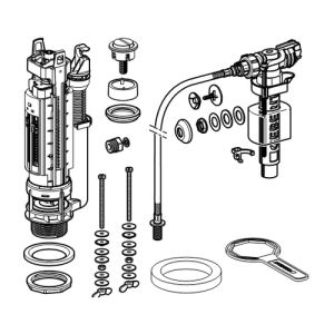 Geberit 283313212 Type 290-380 spoelmechanisme met vlotterkraan