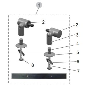 Ideal Standard Moments K8017AA set van 2 scharnieren chroom *niet meer leverbaar*